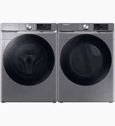 WF45R6100AP, DVE45T6100P  - Washer/Dryer Sets - Front Load - Samsung - Stainless Steel  - Open box