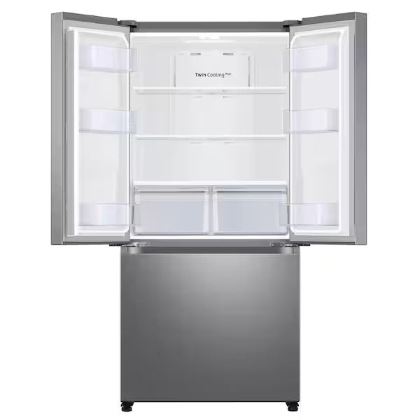 RF18A5101SR -  REFRIGERATORS - Samsung  - French 3-Door - Counter Depth - Stainless Steel - Open Box