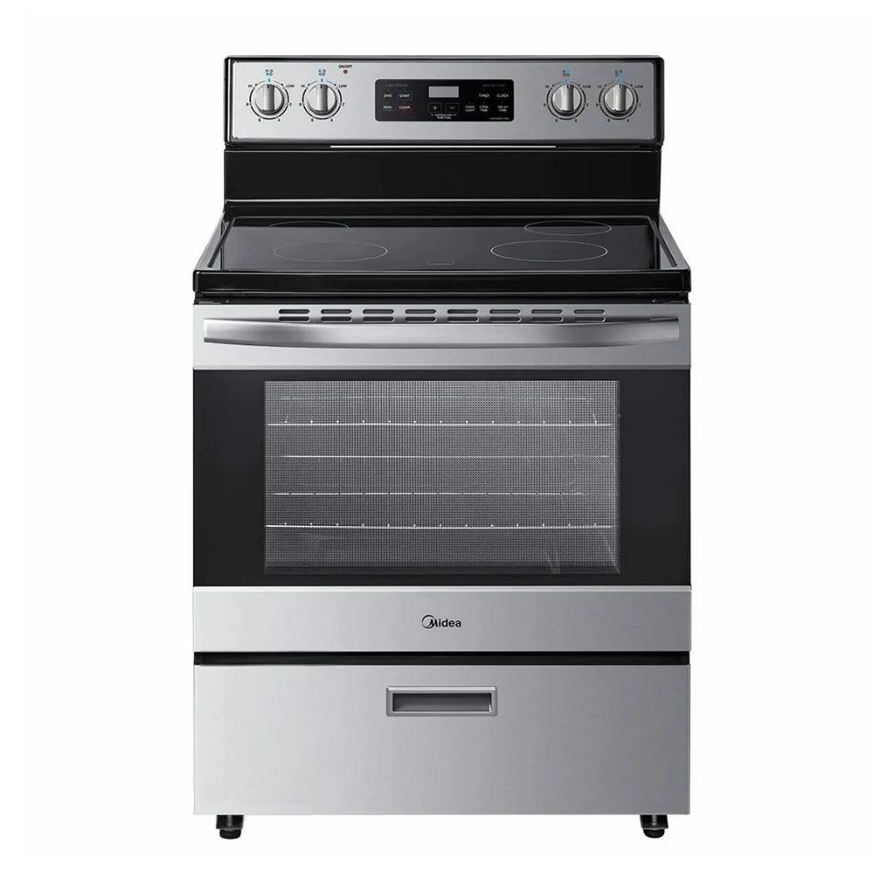 Midea MER30B12ASSC Freestanding Electric Range – 1 Midea MER30B12ASSC Freestanding Electric Range – Open Box